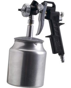Paint spray gun with suction cup