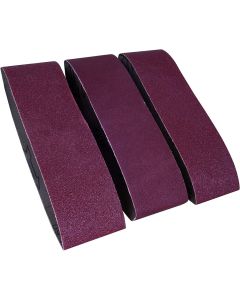 Sanding belts 75x533mm 3 pc. 1 x P60. 1 x P80. 1 x P120