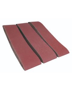 Sanding belt set. 915 x 100mm 1xP60. 1xP100. 1xP150